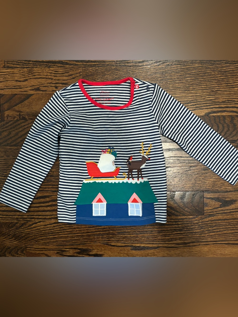Joules 12m similar to Boden Christmas Long Sleeve with peek a boo flaps